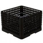 Vollrath CRA-06 Traex® Full-Size Black Open Extender with Closed Sides