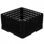 Vollrath CRA-06 Traex® Full-Size Black Open Extender with Closed Sides