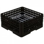 Vollrath CRA-06 Traex® Full-Size Black Open Extender with Closed Sides