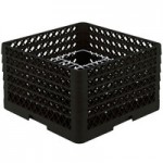 Vollrath CRA-06 Traex® Full-Size Black Open Extender with Closed Sides