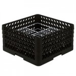 Vollrath CRA-06 Traex® Full-Size Black Open Extender with Closed Sides