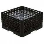 Vollrath CRA-06 Traex® Full-Size Black Open Extender with Closed Sides