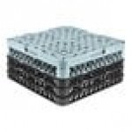 Noble Warewashing 9-Compartment Gray Full-Size Glass Rack with 3 Black Extenders Noble Warewashing 9-Compartment Gray Full-Size Glass Rack with 3 Black Extenders
