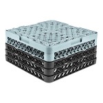 Noble Warewashing 9-Compartment Gray Full-Size Glass Rack with 3 Black Extenders Noble Warewashing 9-Compartment Gray Full-Size Glass Rack with 3 Black Extenders