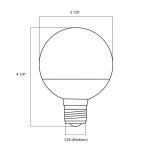 Satco S9200 6 Watt (40 Watt Equivalent) Frosted Warm White LED Globe Light Bulb - 120V (G25) Satco S9200 6 Watt (40 Watt Equivalent) Frosted Warm White LED Globe Light Bulb - 120V (G25)