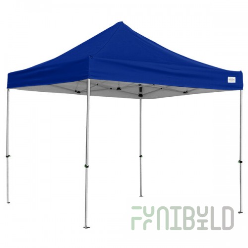 Caravan Canopy 21003505021 Alumashade Bigfoot 10' x 10' Blue Light-Duty Commercial Grade Instant Canopy Deluxe Kit