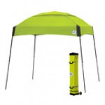 E-Z Up DM3WH10PN Dome 10' x 10' Punch Canopy with White Frame and Roller Bag