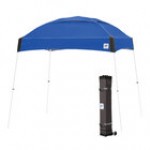 E-Z Up DM3WH10PN Dome 10' x 10' Punch Canopy with White Frame and Roller Bag