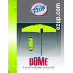 E-Z Up DM3WH10PN Dome 10' x 10' Punch Canopy with White Frame and Roller Bag