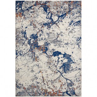 Abani Casa Collection 4' x 6' Gray Contemporary Abstract Washed Out Area Rug