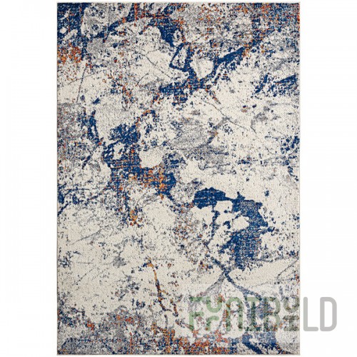 Abani Casa Collection 4' x 6' Gray Contemporary Abstract Washed Out Area Rug
