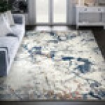 Abani Casa Collection 4' x 6' Gray Contemporary Abstract Washed Out Area Rug Abani Casa Collection 4' x 6' Gray Contemporary Abstract Washed Out Area Rug