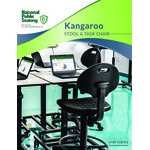 National Public Seating 6716HB Kangaroo Swivel Industrial Stool
