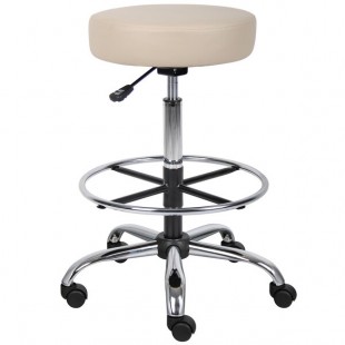 Boss B16240-BG Caressoft Beige Vinyl Medical / Drafting Stool Boss B16240-BG Caressoft Beige Vinyl Medical / Drafting Stool