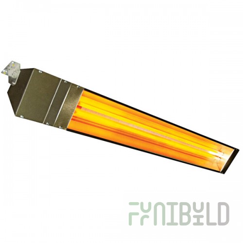 TPI OCH2 Series OCH2-55-208V Stainless Steel Outdoor / Indoor Quartz Electric Infrared Heater - 208V, 4000W