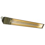 TPI OCH2 Series OCH2-55-208V Stainless Steel Outdoor / Indoor Quartz Electric Infrared Heater - 208V, 4000W