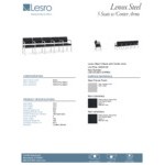 Lesro Lenox Steel Patriot Plus Black Vinyl 5-Seat Sofa with Center Arms Lesro Lenox Steel Patriot Plus Black Vinyl 5-Seat Sofa with Center Arms
