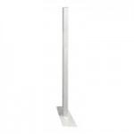 Mod-Fence Mod-Privacy 8' x 20' White Privacy Fence Kit with 5 Fence Panels and 6 Fence Posts
