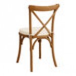 Lancaster Table & Seating Vineyard Barrel Brown Wood Cross Back Chair with 2 Lancaster Table & Seating Vineyard Barrel Brown Wood Cross Back Chair with 2