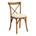 Lancaster Table & Seating Vineyard Barrel Brown Wood Cross Back Chair with 2 Lancaster Table & Seating Vineyard Barrel Brown Wood Cross Back Chair with 2