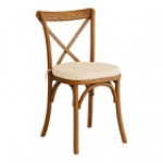 Lancaster Table & Seating Vineyard Barrel Brown Wood Cross Back Chair with 2 Lancaster Table & Seating Vineyard Barrel Brown Wood Cross Back Chair with 2