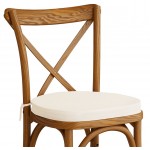 Lancaster Table & Seating Vineyard Barrel Brown Wood Cross Back Chair with 2 Lancaster Table & Seating Vineyard Barrel Brown Wood Cross Back Chair with 2