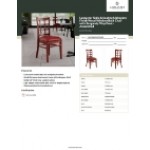 Lancaster Table & Seating Mahogany Finish Wood Window Back Chair with Burgundy Vinyl Seat - Assembled Lancaster Table & Seating Mahogany Finish Wood Window Back Chair with Burgundy Vinyl Seat - Assembled