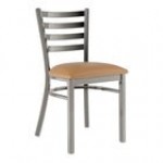 Lancaster Table & Seating Clear Coat Finish Ladder Back Chair with 2 1/2 Lancaster Table & Seating Clear Coat Finish Ladder Back Chair with 2 1/2