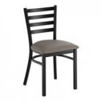 Lancaster Table & Seating Clear Coat Finish Ladder Back Chair with 2 1/2 Lancaster Table & Seating Clear Coat Finish Ladder Back Chair with 2 1/2