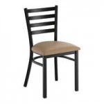 Lancaster Table & Seating Clear Coat Finish Ladder Back Chair with 2 1/2 Lancaster Table & Seating Clear Coat Finish Ladder Back Chair with 2 1/2