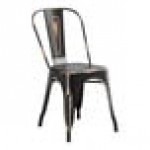 Lancaster Table & Seating Alloy Distressed Copper Outdoor Cafe Chair