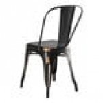 Lancaster Table & Seating Alloy Distressed Copper Outdoor Cafe Chair