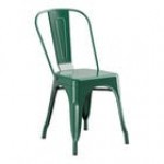 Lancaster Table & Seating Alloy Distressed Copper Outdoor Cafe Chair
