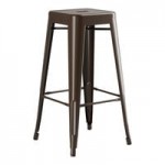 Lancaster Table & Seating Alloy Distressed Copper Outdoor Cafe Chair