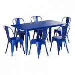 Lancaster Table & Seating Alloy Distressed Copper Outdoor Cafe Chair