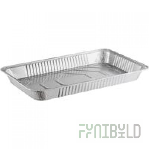 Western Plastics 5120 Full Size Heavy-Duty Foil Steam Table Pan Medium 2 3/16