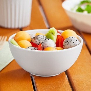 World Centric ZeroWare Reusable 16 oz. PLA White Bowl - 60/Case