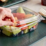 Dart ClearPac SafeSeal 24 oz. Tamper-Resistant, Tamper-Evident Container with Dome Lid - 200/Case Dart ClearPac SafeSeal 24 oz. Tamper-Resistant, Tamper-Evident Container with Dome Lid - 200/Case
