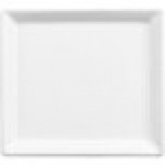 GET Bugambilia Fit Perfect Mod White Aluminum Serving Platter / Lid for 1/6 Size Food Pans LCIH1/6-MOD-WW