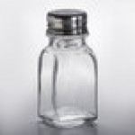 Anchor Hocking 90079 2 oz. Square Base Salt and Pepper Shaker - 24/Case