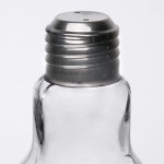 American Metalcraft SPLB7 4 oz. Glass Lightbulb Salt and Pepper Shaker Set - 12/Case