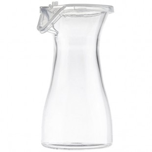TableCraft 11 oz. Polycarbonate Carafe with Resealable Hinged Lid 10715 - 12/Case