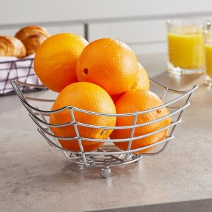 American Metalcraft SCB480 Square Chrome Web Basket - 8