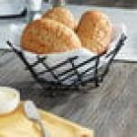 American Metalcraft FRUB12 Round Black Thatch Basket - 8 American Metalcraft FRUB12 Round Black Thatch Basket - 8