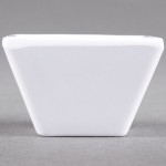 American Metalcraft MELSC15 1.1 oz. White Melamine Square Sauce Cup - 12/Case