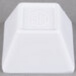American Metalcraft MELSC15 1.1 oz. White Melamine Square Sauce Cup - 12/Case