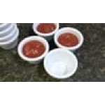 Acopa 1.5 oz. Bone White Fluted Melamine Ramekin - 12/Case Acopa 1.5 oz. Bone White Fluted Melamine Ramekin - 12/Case