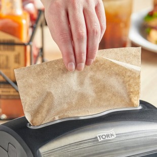 Tork Universal Xpressnap 1-Ply Customizable Natural Kraft Interfold Dispenser Napkin N4 - 500/Case Tork Universal Xpressnap 1-Ply Customizable Natural Kraft Interfold Dispenser Napkin N4 - 500/Case