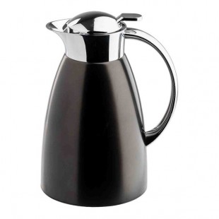 TableCraft 50 oz. Black Stainless Steel Coffee Carafe 12681 - 6/Case