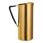 Service Ideas 64.2 oz. Slim Vintage Gold Stainless Steel Pitcher with Guard X7025BSVGV2 Service Ideas 64.2 oz. Slim Vintage Gold Stainless Steel Pitcher with Guard X7025BSVGV2
